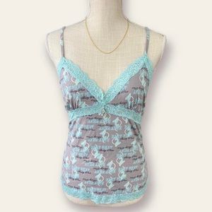 ✨🍒 y2k Baby Phat Lace Cami 🍒✨